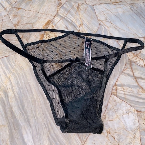 New VS Panty String Bikini Strappy Cheeky Cut Out Panties Limited Edition Large - Picture 9 of 10